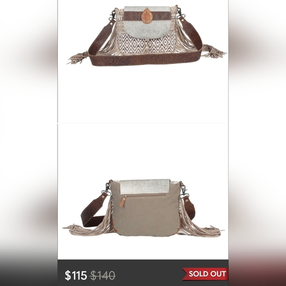 MYRA WESTERN OVER THE SHOULDER CROSSBODY BAG - Picture 9 of 9